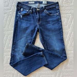 AG JEANS: the zip-up skinny legging ankle